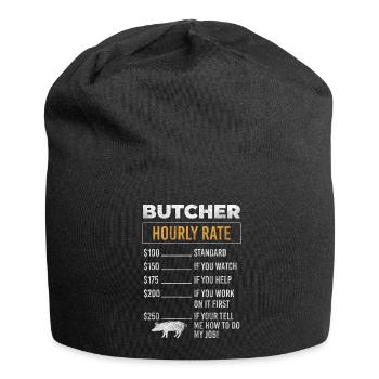 Butcher grilling work - Jersey Beanie - black - Front