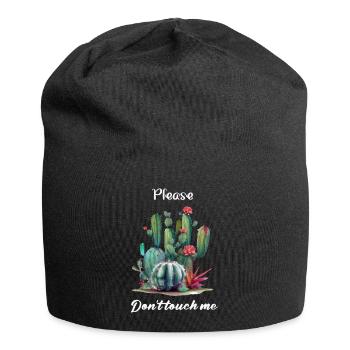 S il te plait, ne me touche pas - Bonnet en jersey - noir - Devant