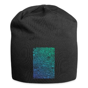 Doodle Paragliders color gradient - Jersey Beanie - black - Front