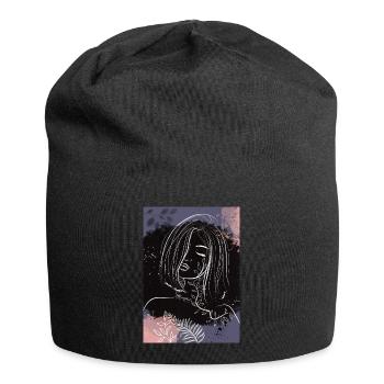 Women in Wonderland - Jersey-Beanie - Schwarz - Vorne