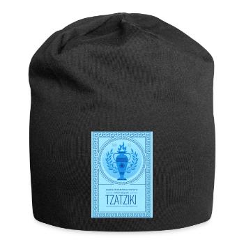 Tzatziki Spice Recette Motif Grec - Bonnet en jersey - noir - Devant