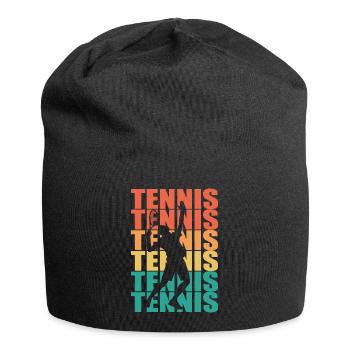 Tennis Sport Tennis Match Dicton - Bonnet en jersey - noir - Devant