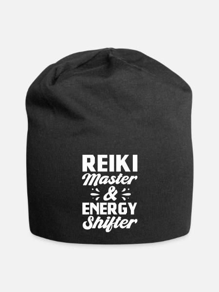 Reiki Master and Energy shifter - Jersey Beanie - black