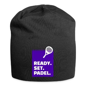 Padelspiel Statement Training Turnier Racket Padel - Jersey-Beanie - Schwarz - Vorne