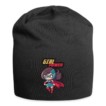 Superhero Girl Power - Jersey Beanie - black - Front