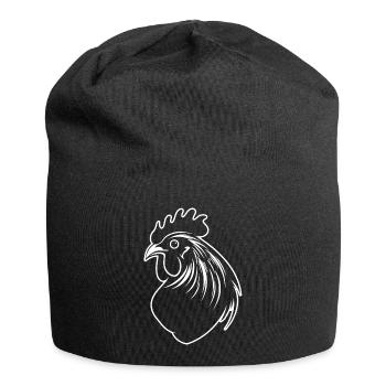 Poulet Poulailler Volaille Coq Ferme - Bonnet en jersey - noir - Devant