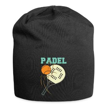 Padel Tennis Paddel Paddelball Padel Plattform - Jersey-Beanie - Schwarz - Vorne