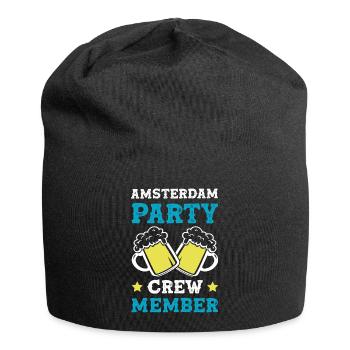 Amsterdam Party Crew - Bonnet en jersey - noir - Devant
