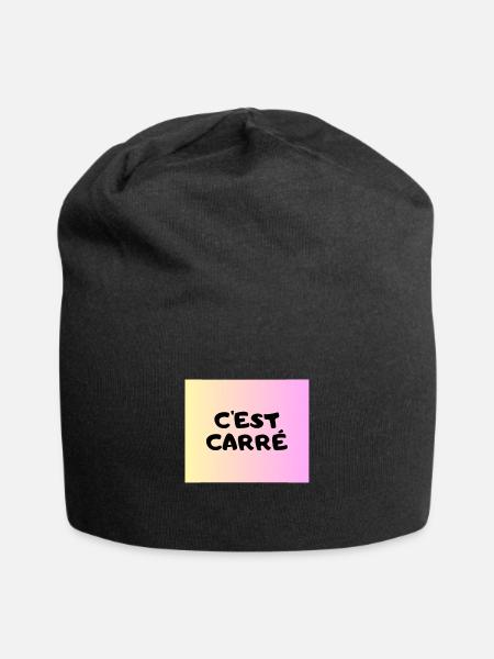 C'est Carré - Bonnet en jersey - noir