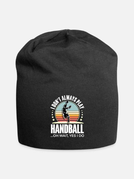 Handball Handballer - Jersey-Beanie - Schwarz