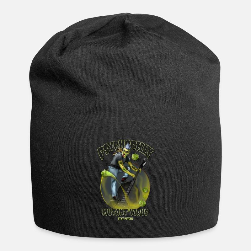 Psychobilly-Mutanten-Virus - Jersey-Beanie - Schwarz