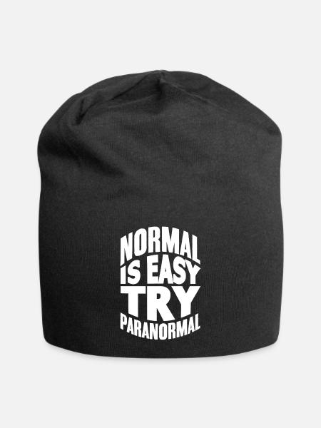 Normal Is Easy - Ghost Hunting Funny Paranormal - Jersey-Beanie - Schwarz