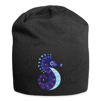 Meerestiere - Jersey-Beanie - Schwarz - Vorne