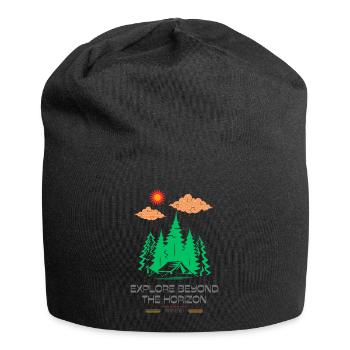 Explore Beyond the Horizon - Jersey Beanie - black - Front