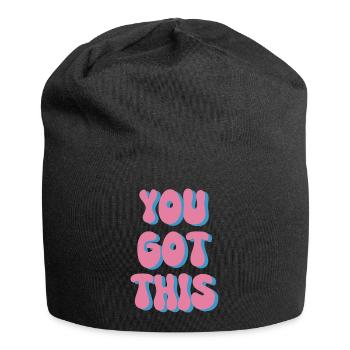 Sie haben diese Grafik - Jersey-Beanie - Schwarz - Vorne
