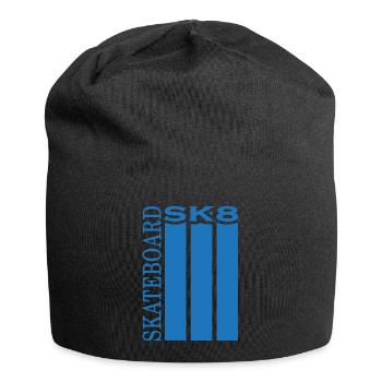 skateboard skate sk8 skateboarder - Jersey-Beanie - Schwarz - Vorne