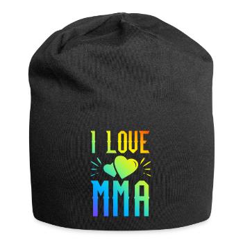 Ich liebe Mma - Jersey-Beanie - Schwarz - Vorne