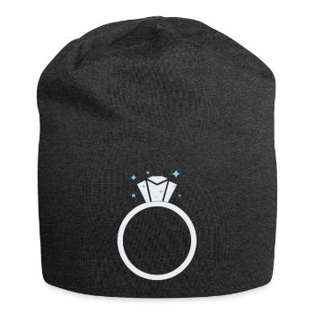 Diamant Ehering - Jersey-Beanie - Anthrazit - Vorne