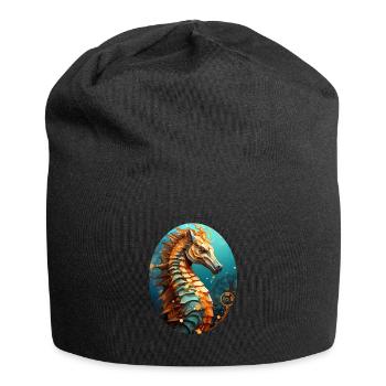 Sea horse - Jersey Beanie - black - Front