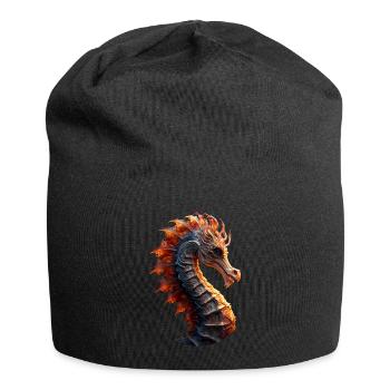 Sea horse - Jersey Beanie - black - Front