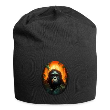 Gorilla - Jersey-Beanie - Schwarz - Vorne