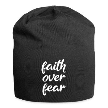La foi plutôt que la peur - Bonnet en jersey - noir - Devant