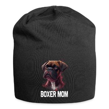 Boxer Mom - Jersey Beanie - black - Front