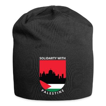 Palestine libre - Bonnet en jersey - noir - Devant