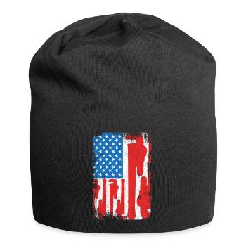 Installer USA Flag - Jersey Beanie - black - Front