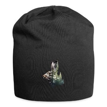 Lièvre - Bonnet en jersey - noir - Devant
