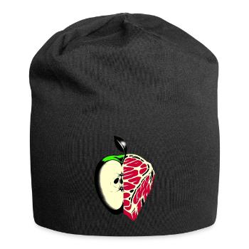 Des fruits à la place de la viande | Réduction de la consommation de viande - Bonnet en jersey - noir - Devant