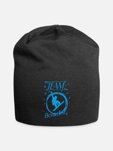 Snowboard Boarding Snowboarding - Jersey-Beanie - Schwarz