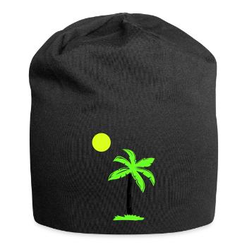palmier - Bonnet en jersey - noir - Devant