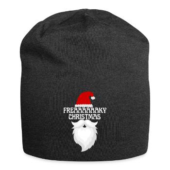 Weihnachtsmann Freaky Christmas Design - Jersey-Beanie - Anthrazit - Vorne