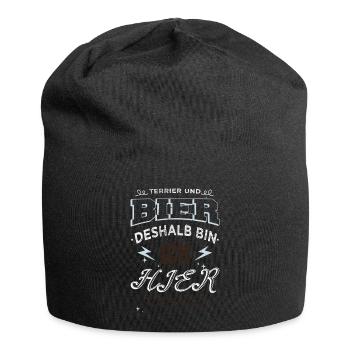 lustig trinken geburtstag weihnachtsgeschenk - Jersey-Beanie - Schwarz - Vorne