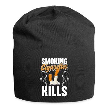 Smoking Gentleman No Smoking Santé - Bonnet en jersey - noir - Devant