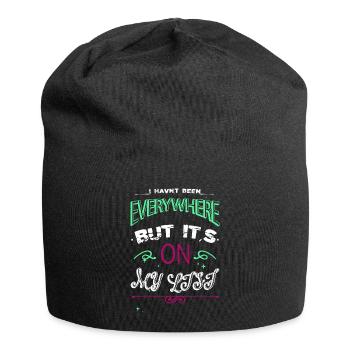 Typography Gift Idea Attitude Hike Art Joke - Jersey Beanie - black - Front