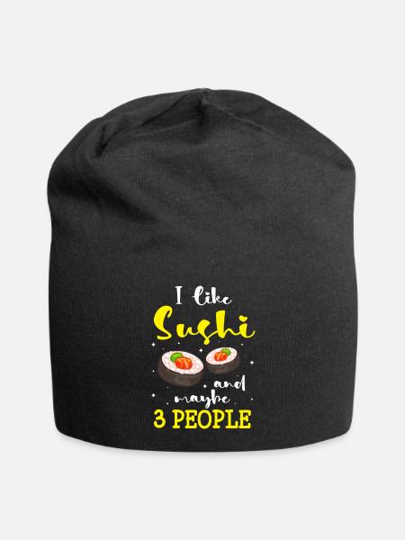 Japanese Delicious Cuisine - Jersey Beanie - black