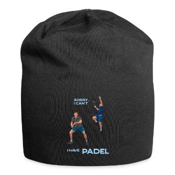 DÉSOLÉ, JE NE PEUX PAS, J’AI DU PADEL - Bonnet en jersey - noir - Devant