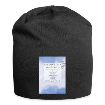 Ich liebe Dich, Partner - Jersey-Beanie - Schwarz - Vorne