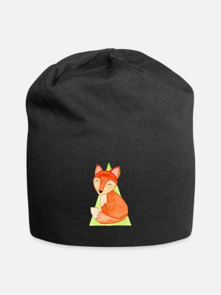 Süßer Fuchs - Jersey-Beanie - Schwarz