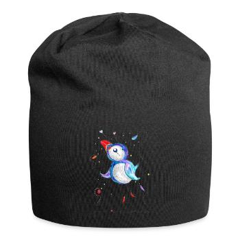 Gute Laune Puffin - Jersey-Beanie - Schwarz - Vorne