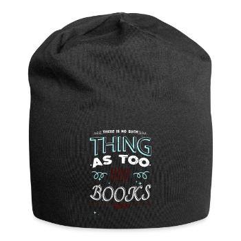 books coffee book keeper gift joke movies a time - Jersey-Beanie - Schwarz - Vorne