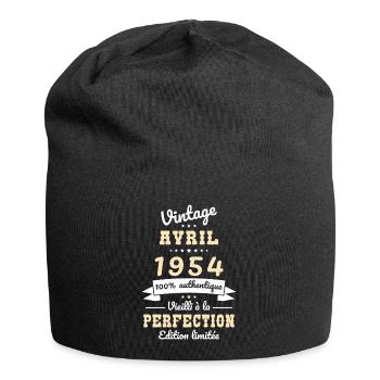 70th Anniversary - Vintage - April 1954 - Jersey Beanie - black - Front
