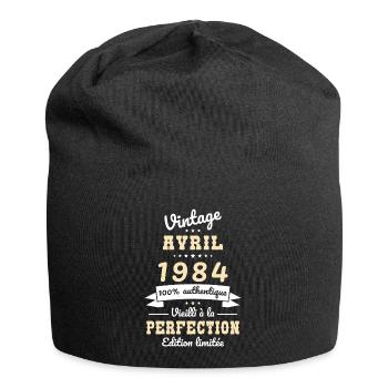 40th Anniversary - Vintage - April 1984 - Jersey Beanie - black - Front