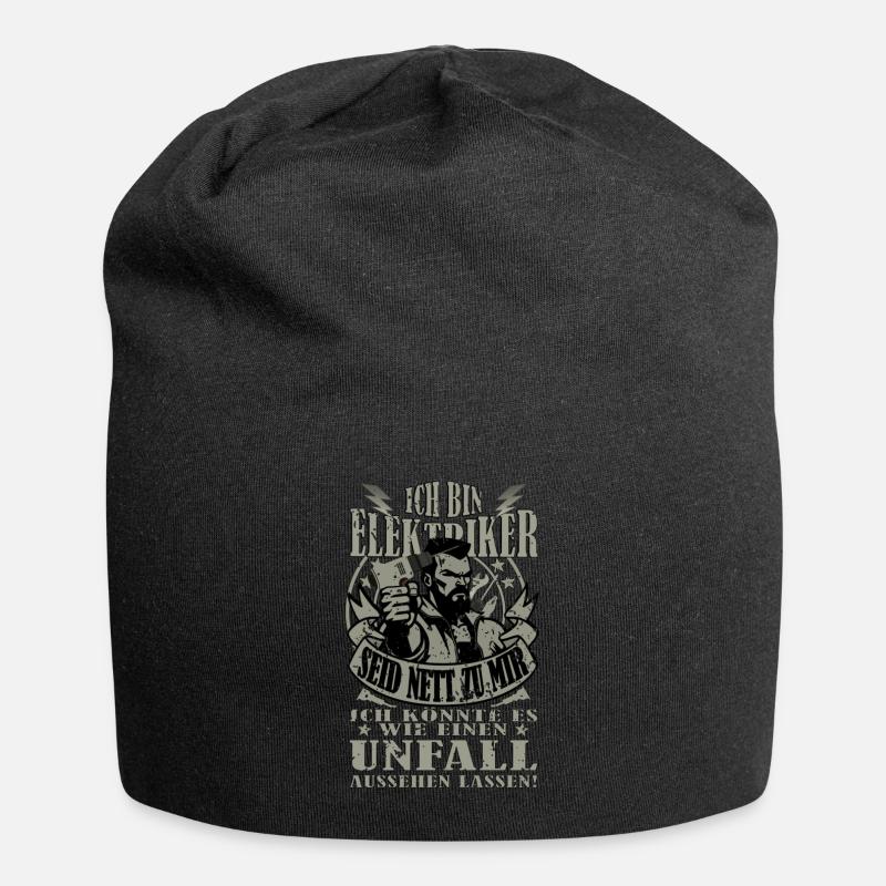 ICH KÖNNTE ES WIE EIN UNFALL AUSSEHEN LASSEN - Jersey-Beanie - Schwarz