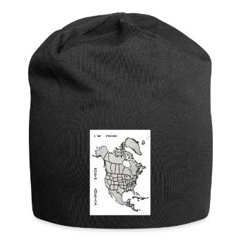 I'm from North America slogan - Jersey Beanie - black - Front