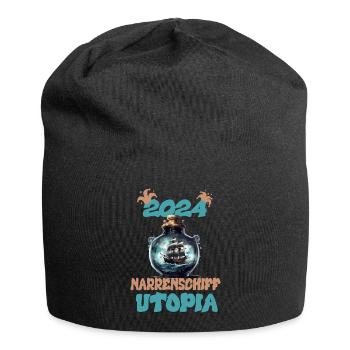 2024, L’utopie de la Nef des fous - Bonnet en jersey - noir - Devant