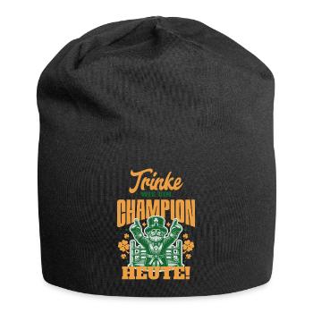 Drink Like a Champion Today - Jersey-Beanie - Schwarz - Vorne