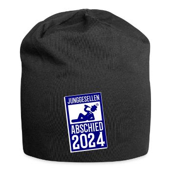 Junggesellenabschied 2024 - Jersey-Beanie - Schwarz - Vorne
